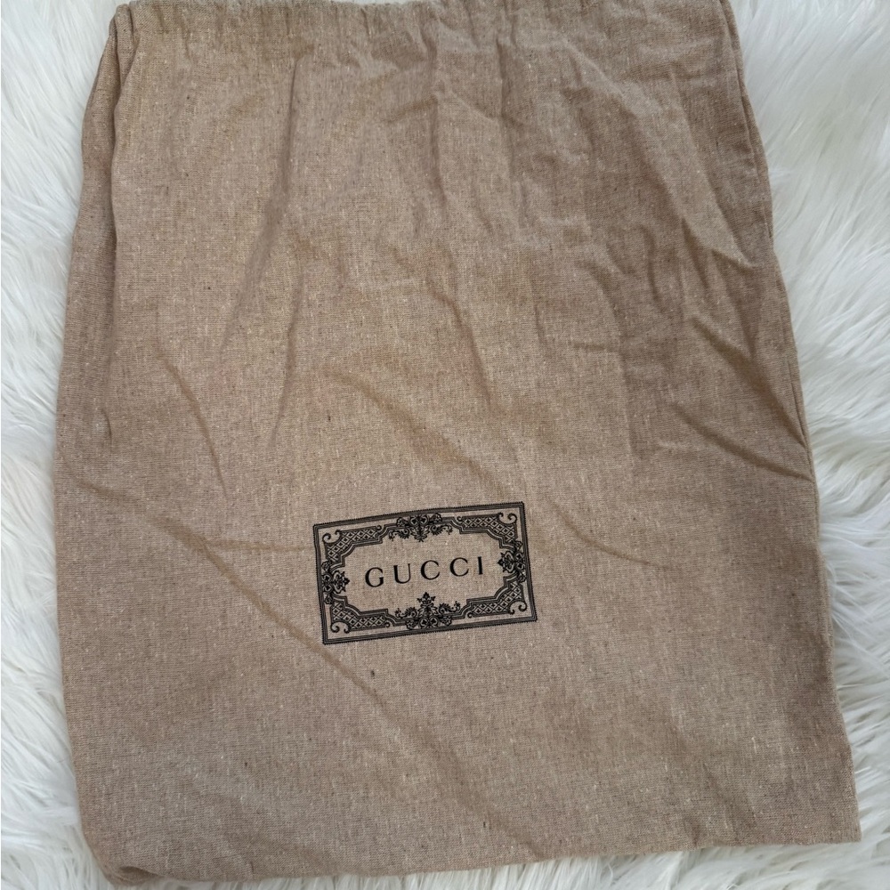 Gucci denim and leather handbag - Picture 7 of 9